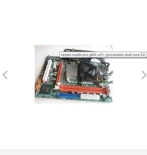 Tarjeta Madre Ecs G41t-m7+ Procesador Dual Core 3.0