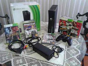 Xbox 360 Slim 4 Gb 1 Control 4 Juegos Originales