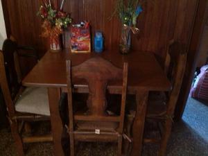 Juego De Comedor 4 Sillas