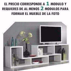 Mueble Minimalista Tipo L Para Tv