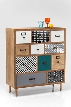 Mueble,gavetero Moderno,vintage Retro Colores A Seleccionar