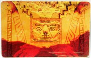 Tarjeta Cantv  Dios Del Sol -serie Huellas Indígenas