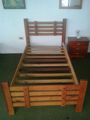 Cama Individual De Madera