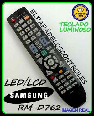 Control Remoto Tv Led Lcd Samsung Rm-d762 Teclado Con Luz.!!