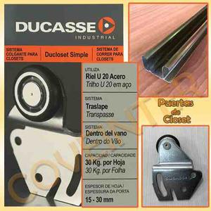 Garruchas Rieles Para Puertas Corredizas Closet Ducasse