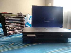 Playstation 2 Ps2+memory Card + Chip + 2 Controles + Juegos