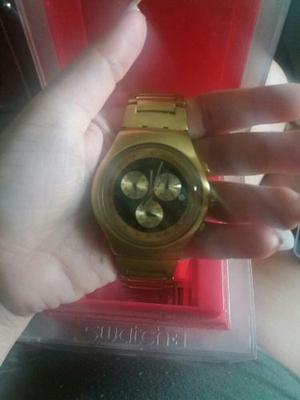 Reloj Swatch Original Edición Especial Color Dorado