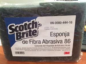 Esponja Scotch-brite 3m De Fibra Abrasiva 86 Por Unidad