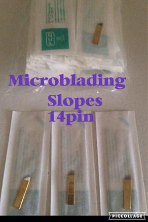 Slopes Micropigmentacion Microblading 14pin Ascendentes