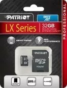 Memoria Micro Sd Patriot 32 Gb Clase 10 Lx Profesional
