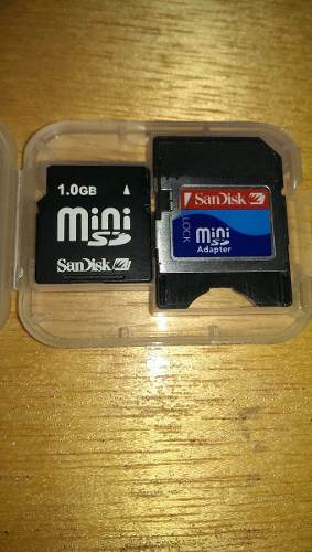 Memoria Mini Sd 1 Gb Sandisk Con Adaptador Sd Original