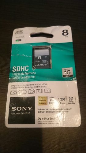 Memoria Sdhc Y Sdxc Sony Original 8 Gg