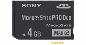 Memory Stick 4gb + 1gb Sony (maracaibo)