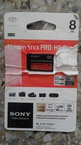 Memory Stick Pro-hd Duo 8gb Mark2 Sony De Alta Velocidad