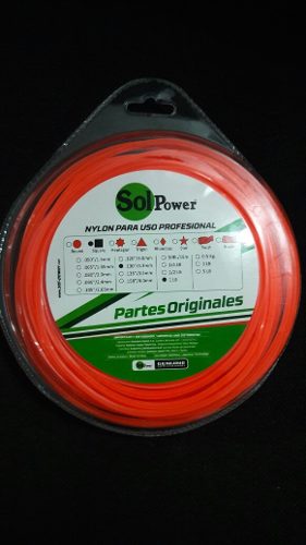 Nylon Para Desmalezadora Cuadrado 44 Mts 3.3mm