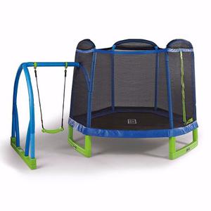 Trampolin Con Columpio + Castillo Inflable