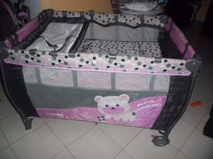 Corral Cuna Y Coche Cute Babies Combo