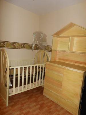 Juego De Cuarto P Bebe Unisex (cuna+chifonier+silla Baul).