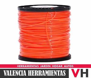 Nylon Cuadrado Para Desmalezadora De 3.3mm 200m Profesional