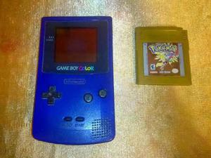 Game Boy Color Cgb-001 Pokemon Gold Version Vendo O Cambio