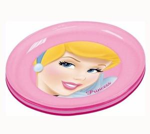 Set De 4 Platos De Princesas Para Niñas Disney