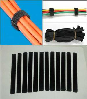 Amarra Para Cable Utp 6 Cintas Velcro Organizador Redes
