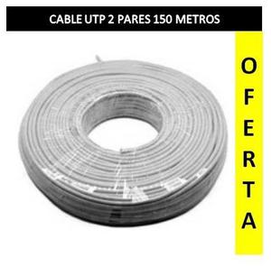 Cable 2 Pares Utp Rollo De 150 Metros