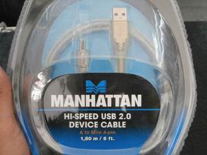 Cable Manhattan Hi Speed Usb 2.0 Otg Mini 4 Pines
