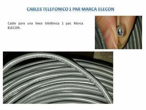 Cable Para Linea Telefónica Un Par Marca Elecon
