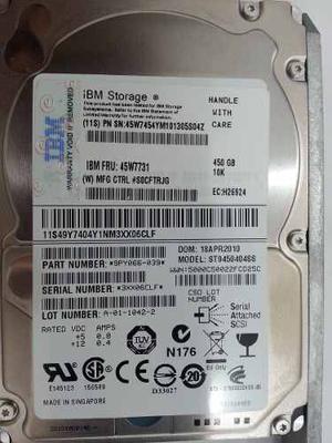 Disco Duro Sas Ibm 450 Gb Fru: 45w