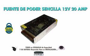 Fuente De Poder Sencilla 12v 20 Amp