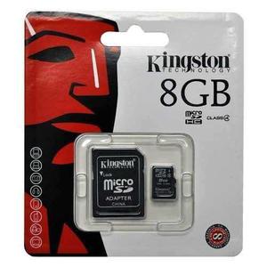 Memoria Micro Sd 8gb Kingston Clase 4 Con Adaptador