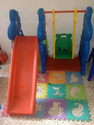 Mini Parque Infantil - Tobogan Y Columpio