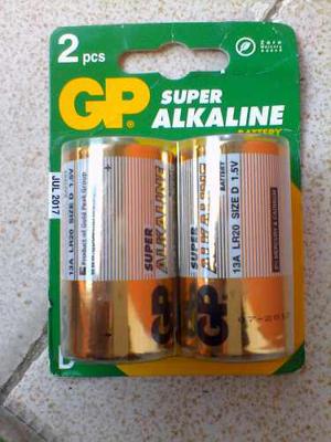 Pila Bateria Gp Tipo D Recargable Super Alkaline