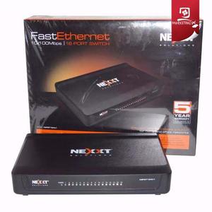 Switch Nexxt 16 Puertos Fast Ethernet  Mbps Nuevo