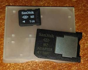 Tarjeta De Memoria Sandisk M2 De 1gb Más Adaptador