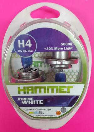 Bombillo H4 Hammer 12v w k 30%mas Luz Extreme White