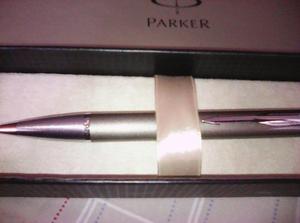 Bolígrafo Parker Ballpoint Im Gris Plomo Acero Inox.