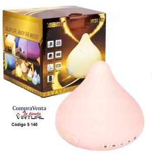 Cornetas Portatil Fm Luz Bluetooth Mp3 Usb Color Blanca