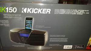 Radio Reloj Con Dock Para Iphone Y Ipod Kicker Con Subwoofer
