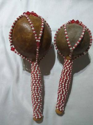 Maracas Decoradas Para Santeria (remate)