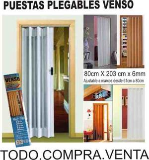 Puertas Plegables Pvc Corredizas Con Marco Venso 80x203