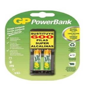 Cargador Aaa Gp Incluye 2 Baterias Recargables