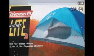 Carpa Coleman 3-4 Personas 2.10 X 2,10