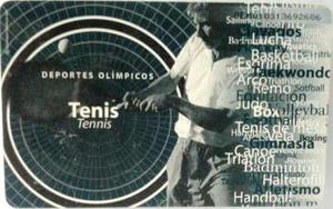Tarjeta Cantv Usada  Tenis Serie Disciplinas Olímpicas