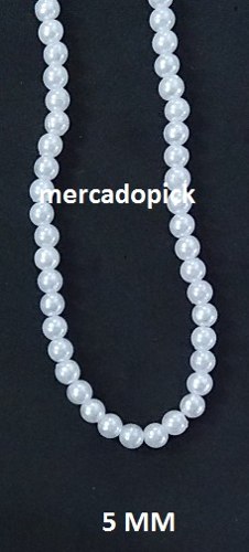 Collar De Perla Plastico 5mm X Unidad
