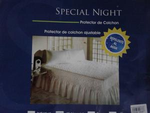 Protector De Colchon Individual Impermeable