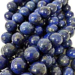 Piedras Lapislazuli Redonda 12mm Vendida Por Tiras