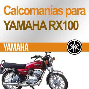 Calcomanias Etiquetas Kit Completo Especial Yamaha Rx 100