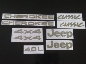 Emblema Cherokee Classic En Alto Relieve Kit Completo